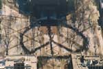 February 8, 2003: During the peace-rally we formed a huge human peace sign.